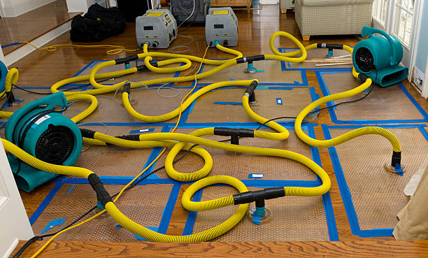 Professional Basement Flood Cleanup technician working in Sprakers, NY